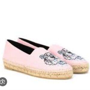 KENZO | Classic Tiger canvas espadrilles pink Blue Sz 37